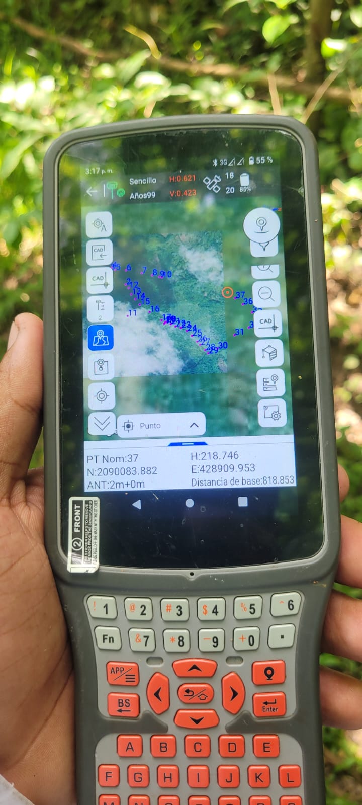 Levantamiento topográfico para fines de Titulación-Sabana del estado monte plata